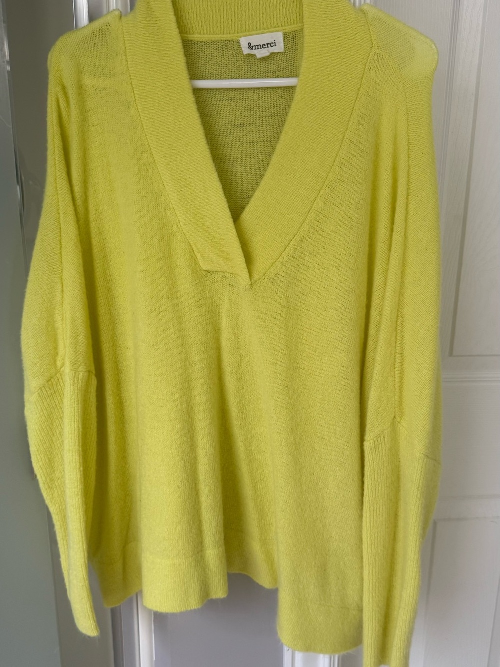 &merci Lemon V-Neck Sweater for Women